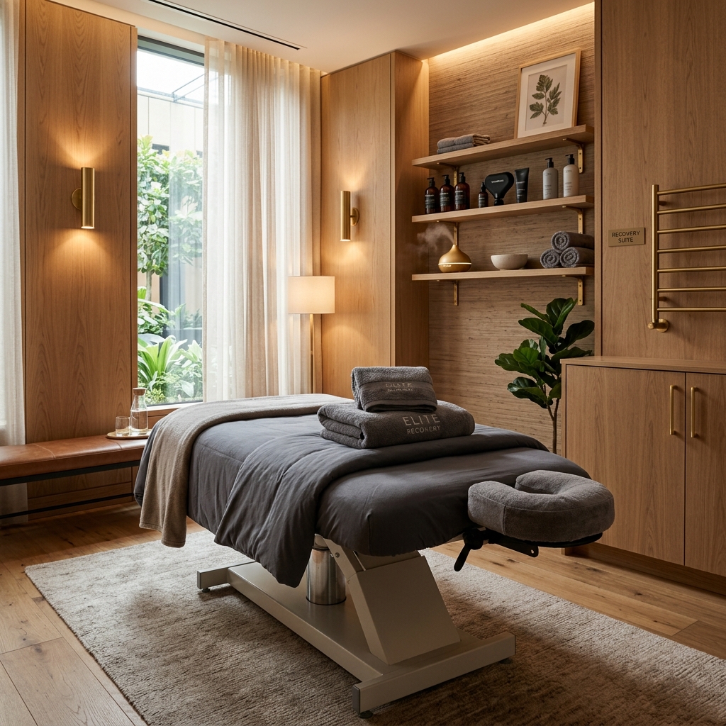 Sports recovery and therapy room